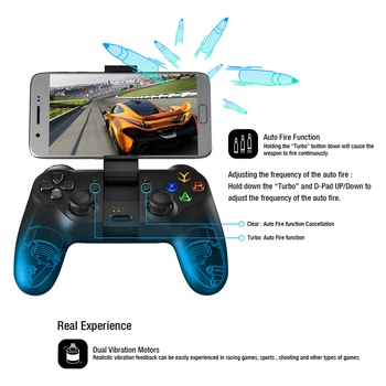 GameSir T1s Bluetooth 4.0 in 2,4 GHz Brezžični Gamepad Mobilne Krmilnik za Igre za Android / PC / PS3 / SteamOS PUBG Palčko