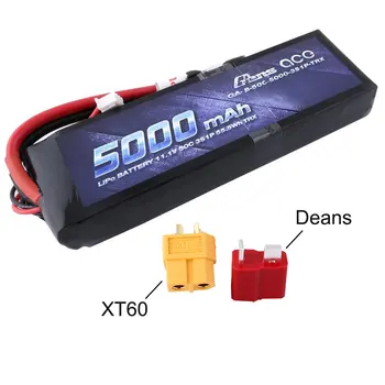 Gens ace 5000mAh 11.1 V 3S 50C LiPo Baterijo z Dekani in XT60 Priključek za Traxxas Modele 1/10 1/8 RC Avto