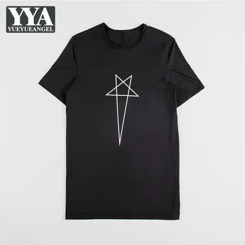 Gothic Mens Vrhovi Slim Fit Kratek Rokav Black T-Shirt Priložnostne Pulover, T-Majice Poletje Moški Modni Preprost Tiskane Grafika Tees