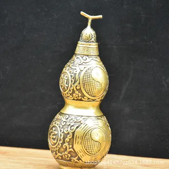 Gourd Dekoracijo Čistega Bakra Obrti Mesto Hišo, Zakladi Baker Gourd Feng Shui Dobave Okraski Božič Figurice