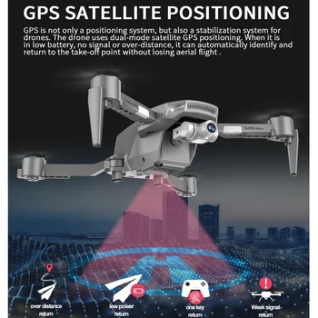 GPS Brnenje s kamero hd 4K 5G WiFi FPV 1200m 2-Osni Gimbal Fotoaparat Dolge Razdalje Quadcopter Dron Strokovno L106 PK SG906 PRO