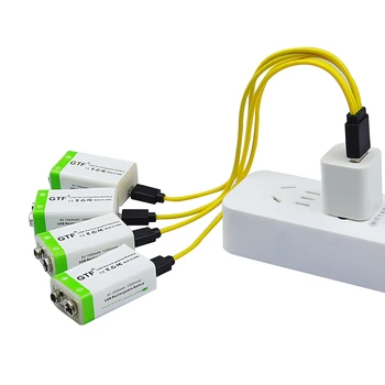 GTF 9V USB charge 1000mAh Baterija li-ionska Akumulatorska baterija Micro USB za Multimeter Mikrofon Igrače, Daljinsko upravljanje