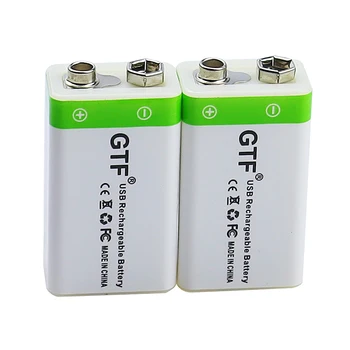 GTF 9V USB charge 1000mAh Baterija li-ionska Akumulatorska baterija Micro USB za Multimeter Mikrofon Igrače, Daljinsko upravljanje
