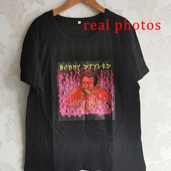 Harry Styles Merch Barvi Tiskanja Ženske Plus Velikost majice Lubenica Sladkor Letnik Vrhovi Gothic T Shirt 90. letih Grunge Estetske Vrh