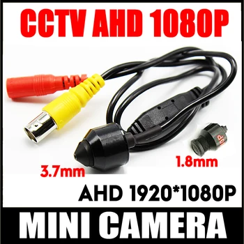 HD Kovinsko Oznako 1080P 1920*1080 Nadzor AHD Mini CCTV Kamera 2.0 MP 3.7 mm/1,8 mm Objektiv 2.0 MP Žično Barve Super mala Kamera