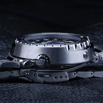 HEIMDALLR Jekla Tuna Potapljač Watch Samodejno NH35 Sapphire Kristalno Mehansko ročno uro C3 Super Svetlobna 47mm Jekla 316L Primeru