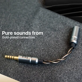 HiBy 4.4 & 2,5 MM Impedanca Adapter Za Slušalke - Združljiv Z R6 PRO