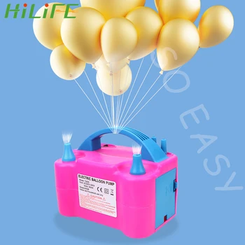 HILIFE Balon Črpalka EU Plug 1PC Električni Balon Inflator Črpalka Zrak Puhalo Zračni Kompresor Visoke Napetosti Dvojna Luknja