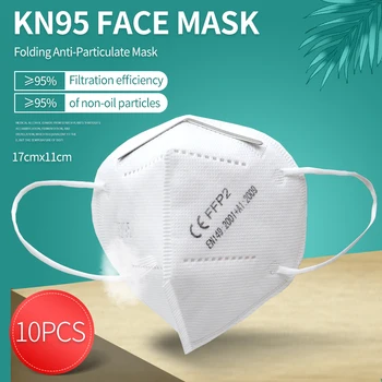 Hitra Dostava KN95 5 Plasti Filtriranje Obrazne Maske Dustproof Varnost Umetnih, sintetičnih vlaken, Držalo FFP2 KN95 Mascarillas
