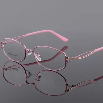 HOTOCHKI Ženske Letnik Optičnih Očal Navaden Oči Polje Očala Okvirji za Očala za Kratkovidnost Zlitine Elegantne Ženske Očal Okvir