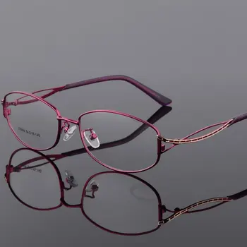 HOTOCHKI Ženske Letnik Optičnih Očal Navaden Oči Polje Očala Okvirji za Očala za Kratkovidnost Zlitine Elegantne Ženske Očal Okvir