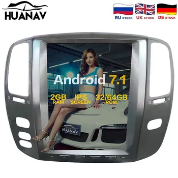 HUANVA Android 7.1 Večpredstavnostna nobeno vozilo, CD, DVD Predvajalnik, GPS Navigacija Za Lexus LX470 Stereo Automedia Sat Nav glavna enota Radio predvajalnik