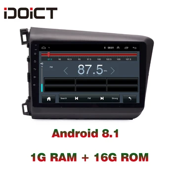 IDOICT Android 9.1 Avto DVD Predvajalnik, GPS Navigacija Multimedia Za Honda Civic Radio 2012-avtomobilski stereo sistem