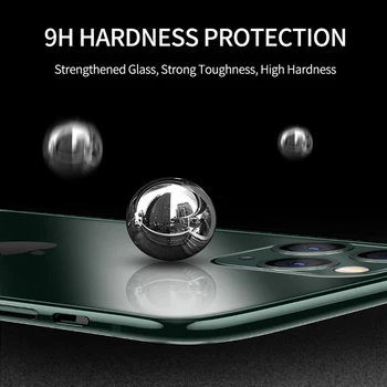 IHaitun Luksuzni Steklo Ohišje Za iPhone 11 Pro Max Primerih Stekla Ultra Tanek Pokrovček Za iPhone XS MAX XR X 10 7 8 Pregleden Mehko Rob