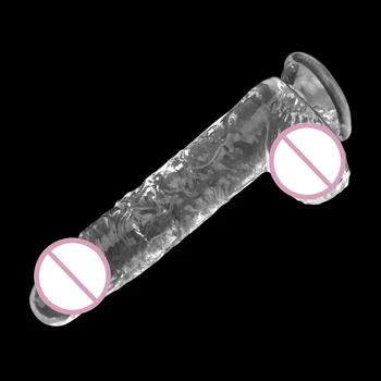 IKOKY Mini Vibrator Realne Umetni Penis Ženska Masturbacija Z veliko Sesalno Pokal Sex Igrače za Ženske, G-Spot Vibrator