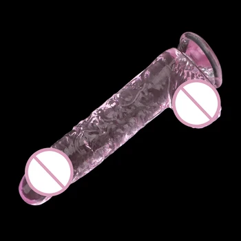 IKOKY Mini Vibrator Realne Umetni Penis Ženska Masturbacija Z veliko Sesalno Pokal Sex Igrače za Ženske, G-Spot Vibrator