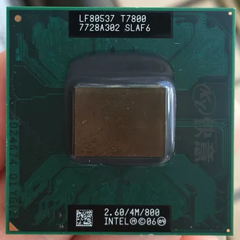 Intel CPU prenosnik Core 2 Duo T7800 CPU 4M Cache/2.6 GHz/800/Dual-Core Prenosnik, procesor podporo 965 18525