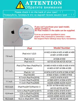 Ipad 2 3 4 Belega Usnja PU Trdo Nazaj Primeru Barv Cvetenja Pokrov Zaščitni Za leto 2020 iPad Pro 11 za 12,9 10.5 za 7,9 palčni Mini 1 2 3