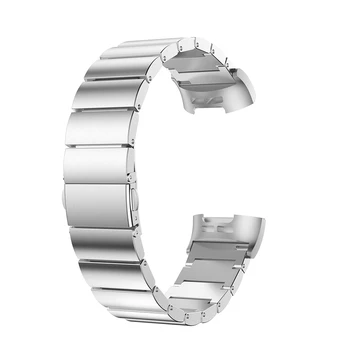 Iz nerjavečega Jekla, Trak za Fitbit Polnjenje 3 Pametna Zapestnica Watchband Luksuzni Zamenjava Kovinskih Manšeta Watch Band Dodatki