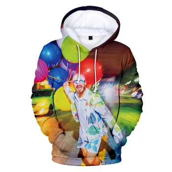 J BALVIN Hoodie 2020 Nov Album Barv 3D Long Sleeve Majica Moški pulover s kapuco Ženske Unisex Ulične Modnih Oblačil Preobsežne