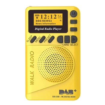 JABS Žep Dab Digitalnih Radijskih, od 87,5-108Mhz Mini Dab+ Digitalni Radio z Mp3 Predvajalnik, Fm Radio, Lcd Zaslon in Zvočnik 7680