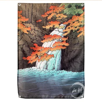 Japonski Krajinskega Slikarstva Wall Art Plakat, Zastave, Transparente, na Japonskem Doma Okraski Visi zastava 4 Gromments 3*5 M 144cm*96 cm Janpan