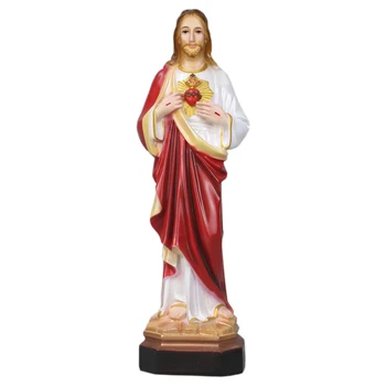 Jezus Kip Figur Slika marije Lurdu Kiparstvo Smolo Katoliška Namizni Kip Dekorativne Figurice Višina 30 cm 370