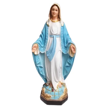Jezus Kip Figur Slika marije Lurdu Kiparstvo Smolo Katoliška Namizni Kip Dekorativne Figurice Višina 30 cm