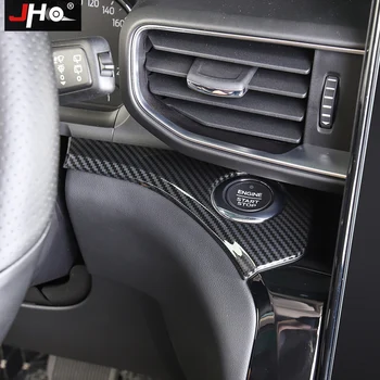 JHO ABS Ogljikovih Zrn Avto armaturne plošče Strani Strip Prekrivni Pokrov Trim Za Ford Explorer 2020 XLT Limited Platinum ST Dodatki