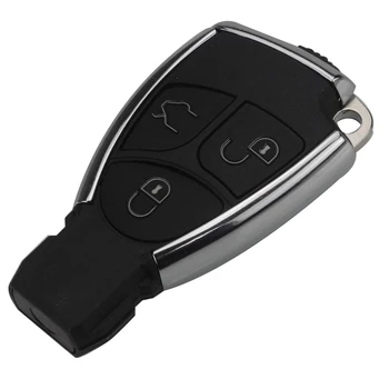 Jingyuqin Smart Avto Ključ Lupini Za Za Mercedes Benz B C E ML S CLK SLK CL GL Chrome nosilca za Baterijo Auto Daljinski Ključ Fob 3 Gumbi