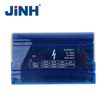 JINH JH8415 Polje Din Rail Vrstnimi sponkami Univerzalno žico priključek dozi nepremočljiva