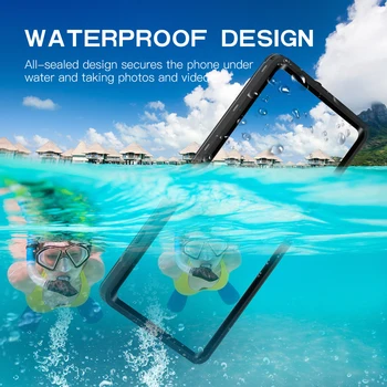 JONSNOW Vodotesno Ohišje za Samsung Note 20 Ultra Plavanje, Potapljanje Prostem Shockproof Primeru za S20 Plus S20 Ultra Popolno Zaščito