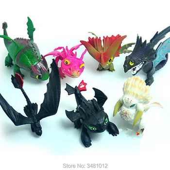 Kako Train Your Dragon 2 Nočni Bes brez zob PVC figuric Hiccup Astrid Stoick Anime Figurice Lutke Otroci Igrače Set