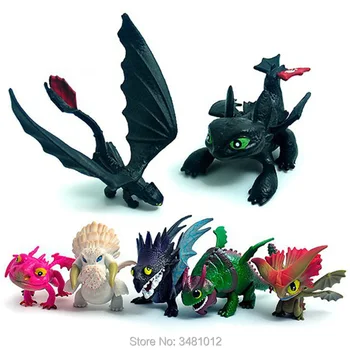 Kako Train Your Dragon 2 Nočni Bes brez zob PVC figuric Hiccup Astrid Stoick Anime Figurice Lutke Otroci Igrače Set