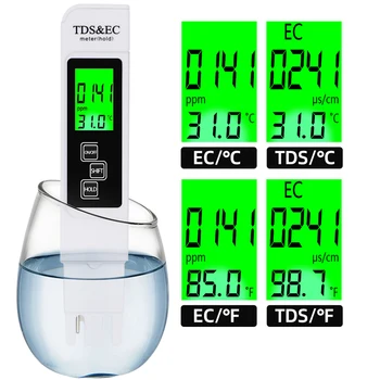 Kakovost vode Test Pero ES TDS Tester quarium Bazen Kakovosti Vode Analyzer PH Meter APurity Testiranje Pero Plavanje Zunanji Elementi