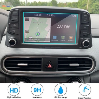 Kaljeno Steklo Zaslona Jekleno Zaščitno folijo Za Hyundai Kona Ultimate 7 palčni 8 inch Avto GPS Navigacija 2018 2019 2020 leto