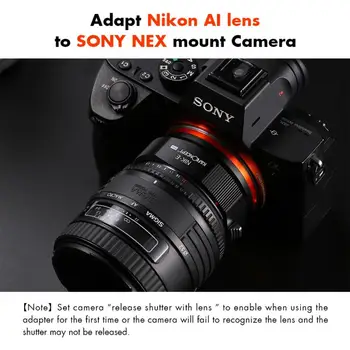 K&F Koncept NIK Objektiv za NEX PRO E Nastavek za Nikon AI Objektiv za Sony NEX E Nastavek Objektiva Adapter