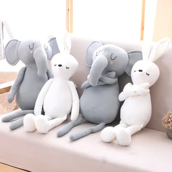 Kawaii slon blazine za dojenčke coussin enfant travesseiro bebek oreiller dojenčka otroške igrače kussen risanka otroci soba dekoracijo