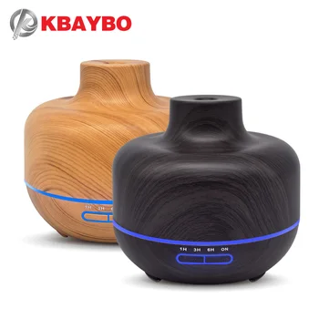 KBAYBO 400ML Ultrazvočno električni vlažilnik zraka aromaterapija eterično olje, čiščenje difuzor z 7 barv LED luči doma