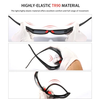 KDEAM Ultra-high Anti-scratch TR90 Polarizirana sončna Očala Moških 1.1 mm Objektiv Debelina sončne Očala za Ribolov, Tek Nočna Vožnja