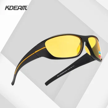KDEAM Ultra-high Anti-scratch TR90 Polarizirana sončna Očala Moških 1.1 mm Objektiv Debelina sončne Očala za Ribolov, Tek Nočna Vožnja