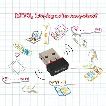 Kebidu 10pcs/veliko Mini Omrežno Kartico USB 2.0, WiFi Brezžični Adapter 150 M Mini 150Mbps 802.11 ngb Ralink MT7601