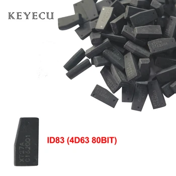 Keyecu 4D63 80BIT 80 Bit 4D ID83 Čip Auto Ogljikovih Transponder Čip Za Ford Za Mazda 39587