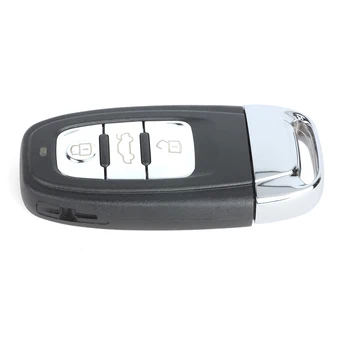 Keyecu Zamenjava Smart Remote Key Lupini Primeru Fob 3 Gumbi za A3 A4 A5 A6 V5 Q8 S4 S5 2008 2009 2010 2011 2012 (Shell Samo)