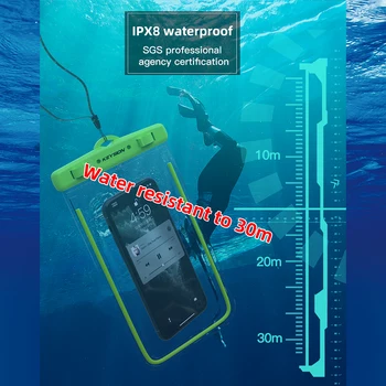KEYSION IPX8 Nepremočljiva Torba za Samsung Xiaomi redmi Mobilni Telefon Plavanje Primeru Svetlobna Podvodna Torbica za Huawei iPhone OPPO