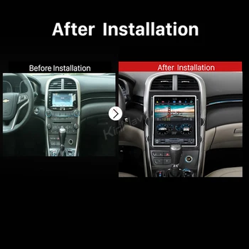 KiriNavi Telsa Slog Navpično Zaslon Android 9.0 Avto Dvd Predvajalnik Za Chevrolet Malibu Auto GPS Navigacijo, avtoradio 2012-