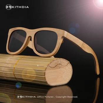 KITHDIA Novih Modnih Izdelkov Moški Ženske Polarizirana Stekla Bambusa sončna Očala Retro Vintage Lesa Objektiv Lesen Okvir Ročno