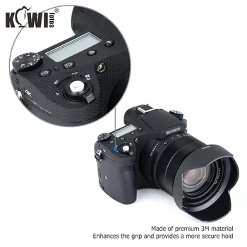Kivi Fotoaparat Telo Nalepke Zaščitna Kožo Film Komplet Za Sony RX10 IV RX10 III Anti-Scratch Filmsko Kamero Matrika Črna