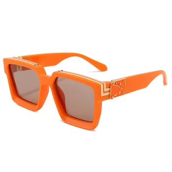 Klasičnih Kvadratnih sončna Očala Moški Ženske 2021 Trend Znanih Letnik moška sončna Očala Luksuzna Potovanja Vožnje Sunglass Moški Retro Odtenki 165208