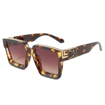 Klasičnih Kvadratnih sončna Očala Moški Ženske 2021 Trend Znanih Letnik moška sončna Očala Luksuzna Potovanja Vožnje Sunglass Moški Retro Odtenki